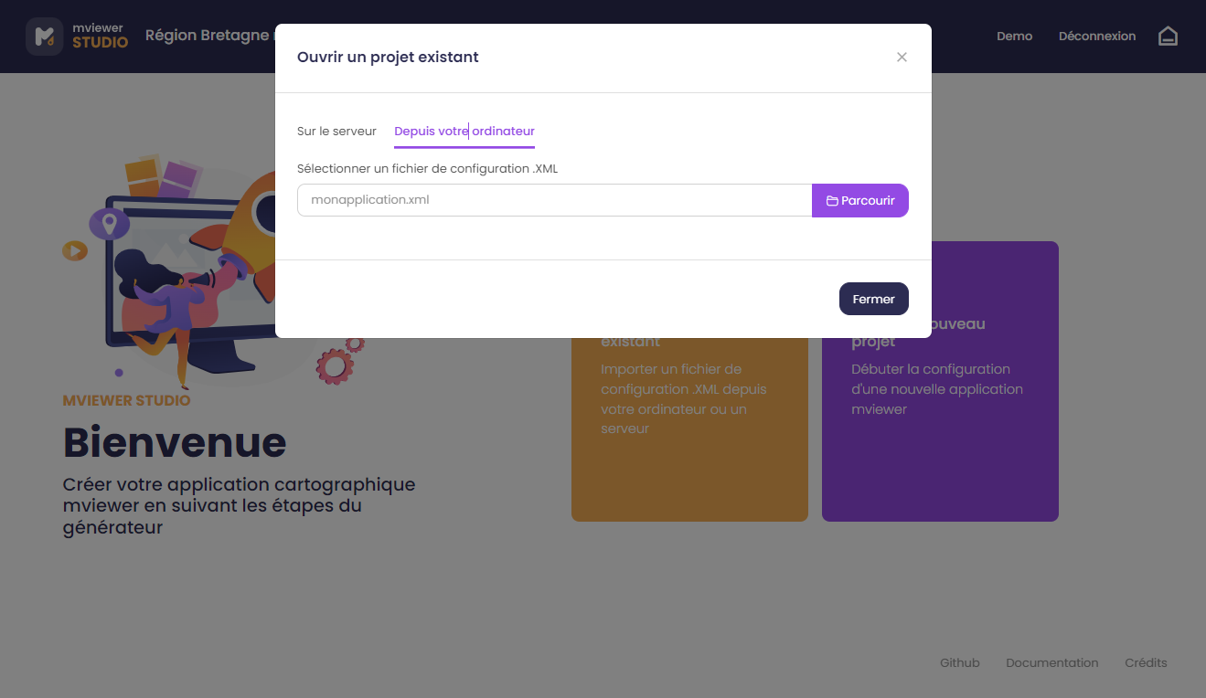 Projet existant local